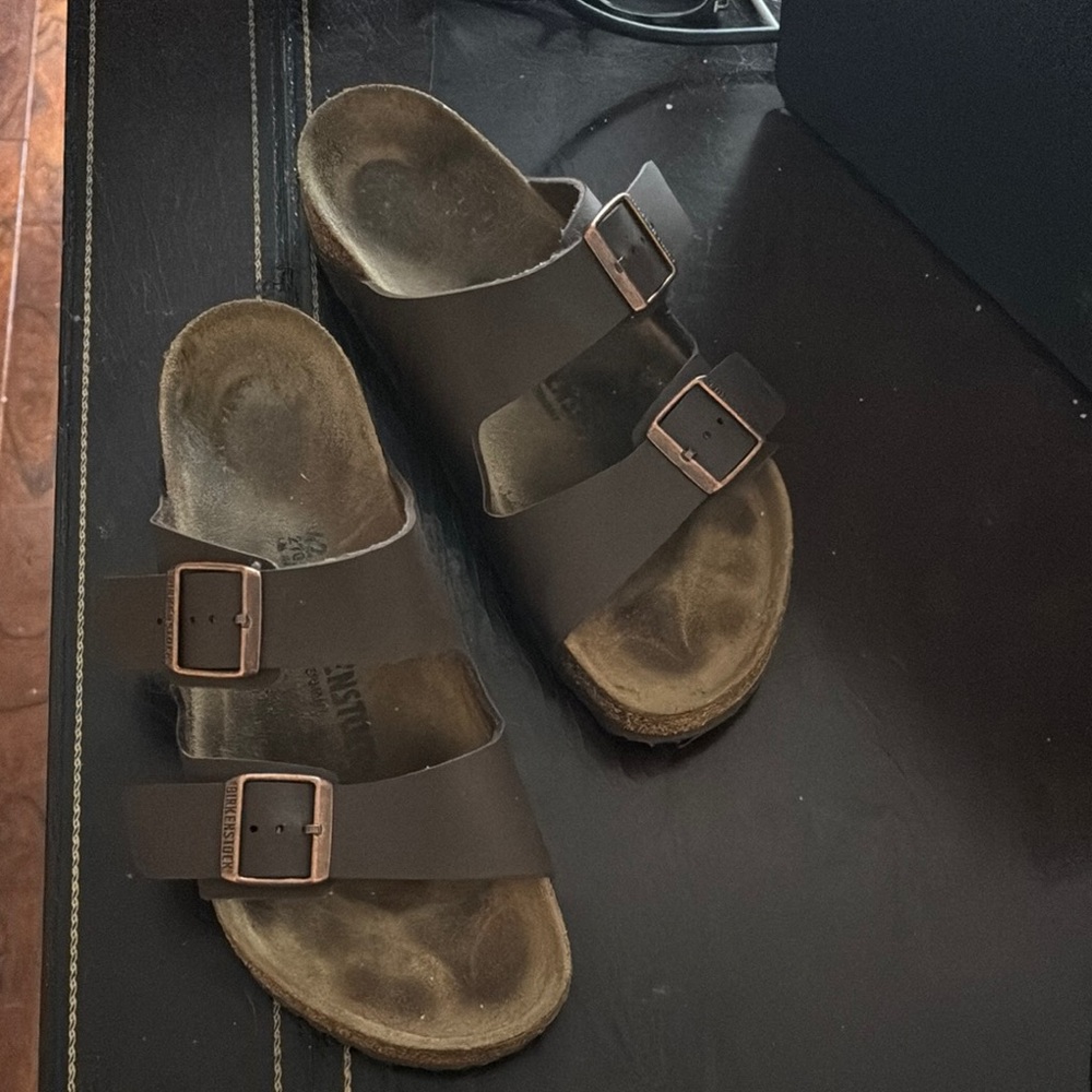 Birkenstock Arizona Brown Strap Sandals Size 42